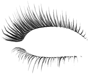 Abstract Eyeand Lashes Art PNG Image