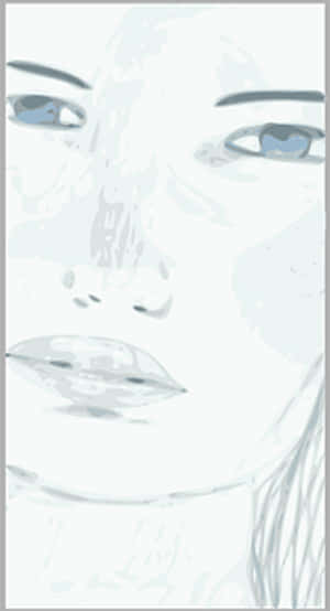 Abstract Face Illustration PNG image with transparent background