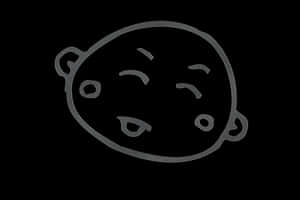 Abstract Face Line Arton Dark Background PNG image with transparent background