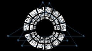 Abstract Facial Recognition Concept PNG image with transparent background