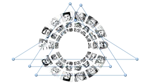 Abstract Facial Recognition Concept PNG Image