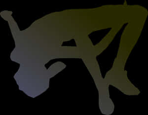 Abstract Figure Climbing Silhouette PNG with transparent background