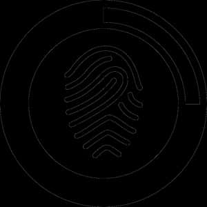 Abstract Fingerprint Icon PNG image with transparent background