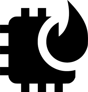 Abstract Fireand Cityscape Silhouette PNG image with transparent background