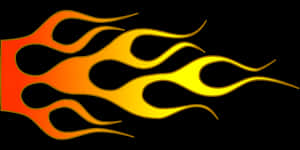 Abstract Flame Design PNG with transparent background