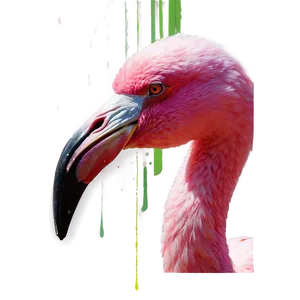 Abstract Flamingo Collage Png Cuh71 PNG Image