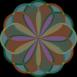 Abstract Floral Design PNG image with transparent background