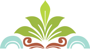 Abstract Floral Design Graphic PNG Image
