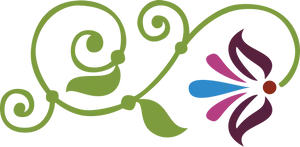 Abstract Floral Design Graphic PNG Image