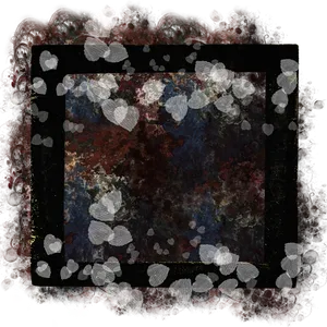 Abstract Floral Frame Texture PNG Image