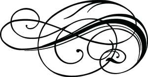 Swashes Vector Swirl Decoration - Calligraphy Design Clipart, HD Png Download PNG