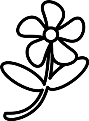 Abstract Flower Silhouette Black Background PNG Image