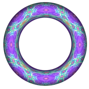 Abstract Fractal Ring Pattern PNG Image