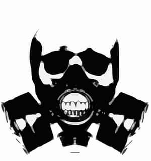Abstract Gas Mask Artwork PNG image with transparent background