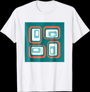 Mid Century Modern Rounded Rectangles T-shirt From - Medicine PNG