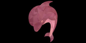 Abstract Geometric Dolphin Artwork PNG image with transparent background