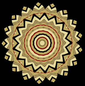 Abstract Geometric Mandala Art PNG image with transparent background
