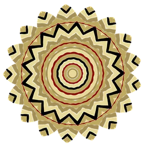 Abstract Geometric Mandala Art PNG Image