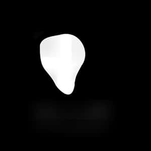 Abstract Ghost Iconon Black Background PNG image with transparent background