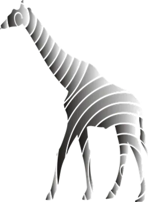 Abstract Giraffe Silhouette PNG Image