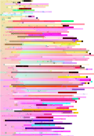 Abstract Glitch Art Distortion PNG Image