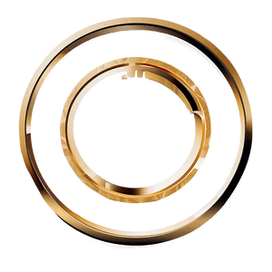 Abstract Gold Circle Frame PNG 94 PNG