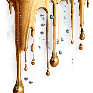 Abstract Gold Glitter Drip Png 67 PNG Image