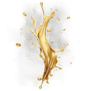 Abstract Golden Splash Artwork Png 06282024 PNG Image