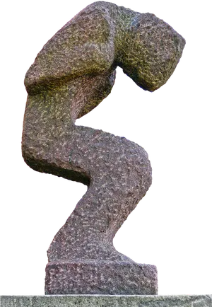 Abstract Granite Sculpture PNG Image