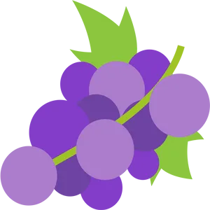 Abstract Grape Cluster Illustration PNG Image