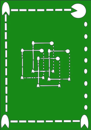 Abstract Green Circuit Board Wallpaper PNG Image