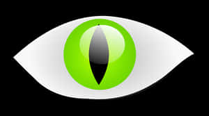 Abstract Green Eye Graphic PNG image with transparent background