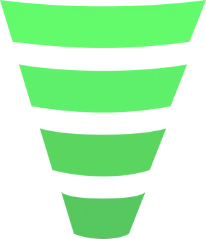 Abstract Green Funnel Graphic PNG Image