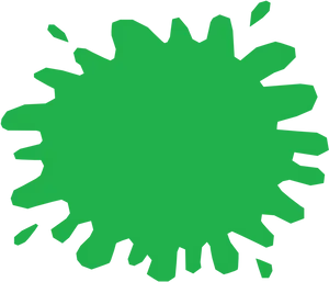 Abstract Green Splash Shape PNG Image
