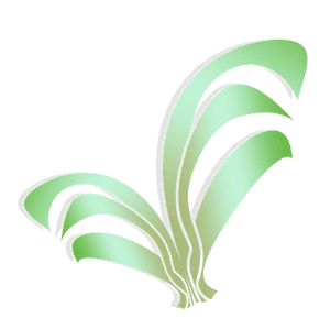 Abstract Green Swirl Design PNG image with transparent background