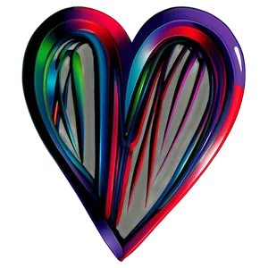 Abstract Heart Doodle Png 06262024 PNG Image