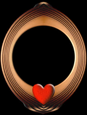 Abstract Heart Frame Valentines PNG image with transparent background