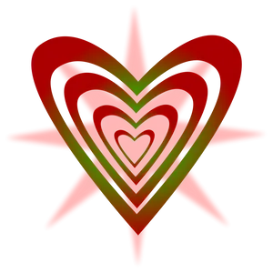 Abstract Heart Layers Graphic PNG Image