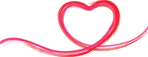 Abstract Heart Shape Artwork PNG Image