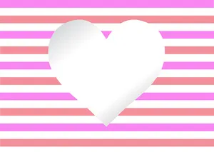 Abstract Heart Striped Background PNG Image