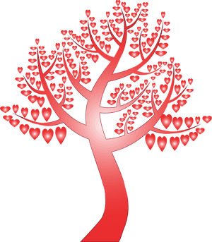 Transparent Heart Tree Png - Background Tree Clipart Png, Png Download PNG image with transparent background