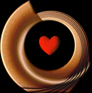 Abstract Heart Valentine Art PNG image with transparent background