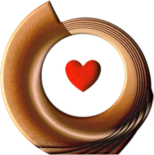 Abstract Heart Valentine Art PNG Image