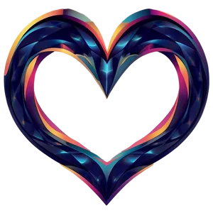 Abstract Heart Vector Png 64 PNG Image