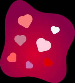 Abstract Hearts Background PNG image with transparent background