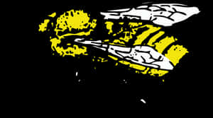 Abstract Honeybee Artwork PNG image with transparent background