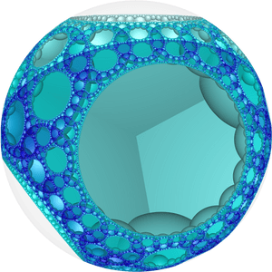 Hyperbolic Honeycomb 8 3 4 Poincare Vc - Circle, HD Png Download PNG with transparent background