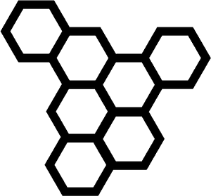 Transparent Bee Clipart Black And White - Honeycomb Icon, HD Png Download PNG image with transparent background