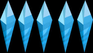 Abstract Ice Crystals Vector PNG image with transparent background
