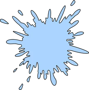 Abstract Ink Splash Illustration PNG Image